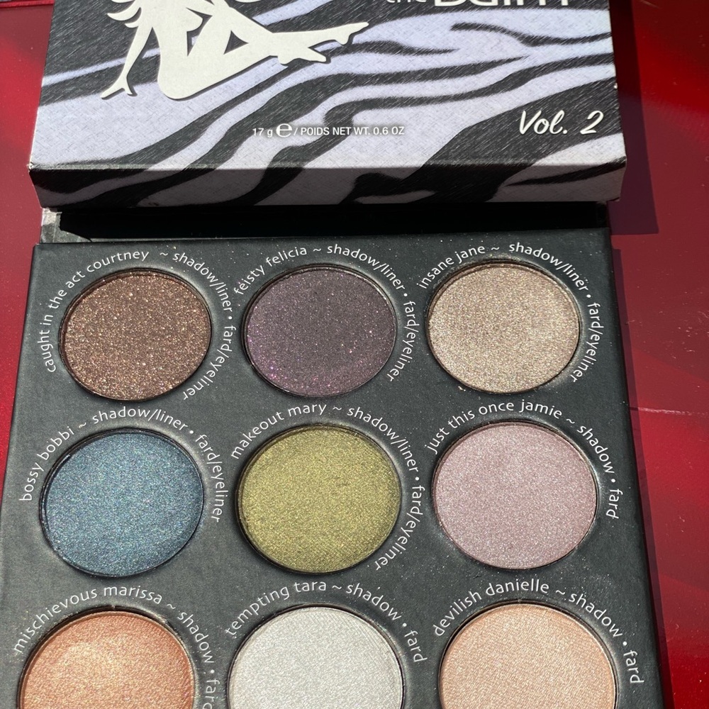 theBalm Shady Lady Vol. 2 eyeshadow palette, swatched, unused